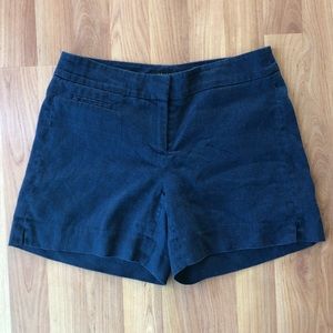 White House Black Market Blue Linen Shorts
